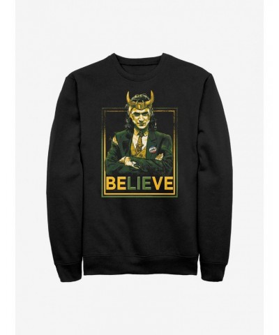 Marvel Loki Political Motive Crew Sweatshirt $11.81 Sweatshirts