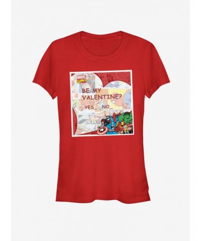 Marvel Avengers Be My Valentine Girls T-Shirt $7.97 T-Shirts