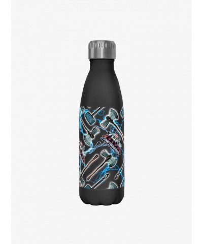 Marvel Thor: Love and Thunder Weapons Pattern Stainless Steel Water Bottle $11.21 Water Bottles