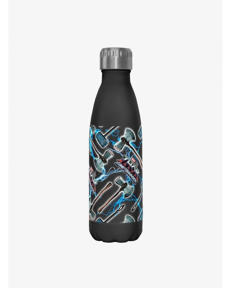 Marvel Thor: Love and Thunder Weapons Pattern Stainless Steel Water Bottle $11.21 Water Bottles