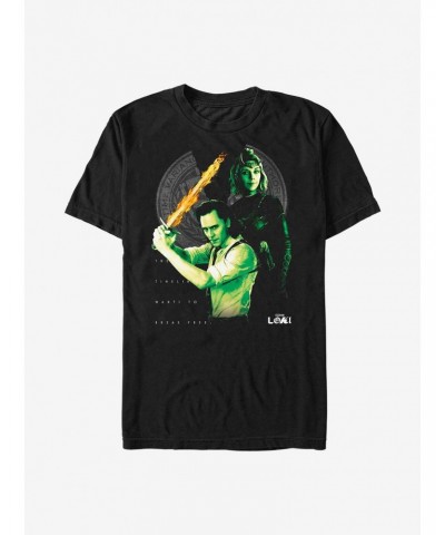 Marvel Loki Time Heroes T-Shirt $10.76 T-Shirts