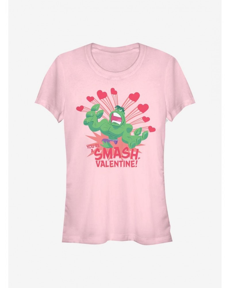 Marvel The Hulk Valentine Girls T-Shirt $12.20 T-Shirts