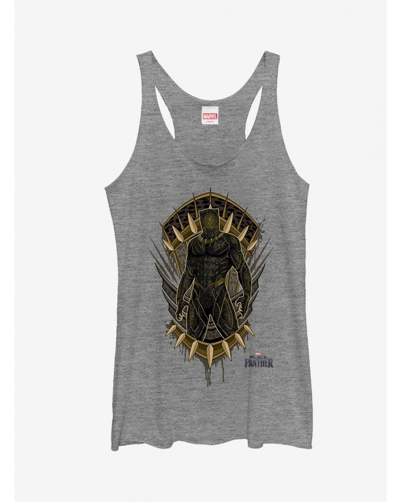 Marvel Black Panther 2018 Claw Crest Girls Tanks $8.55 Tanks