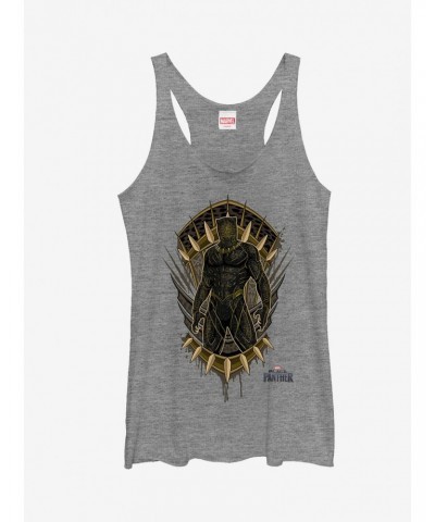 Marvel Black Panther 2018 Claw Crest Girls Tanks $8.55 Tanks