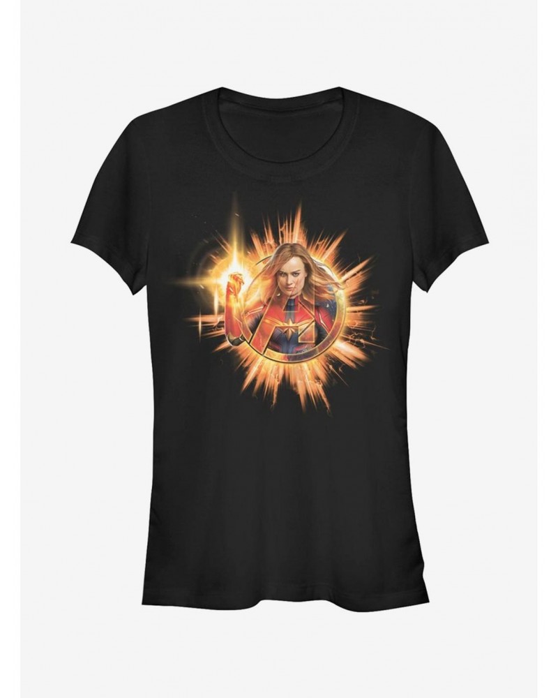 Marvel Avengers: Endgame Fire Captain Marvel Girls T-Shirt $10.96 T-Shirts