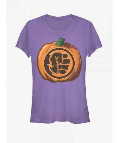 Marvel Halloween Hulk Fist Pumpkin Girls T-Shirt $8.96 T-Shirts