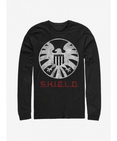 Marvel Avengers Shield Branding Long-Sleeve T-Shirt $16.12 T-Shirts