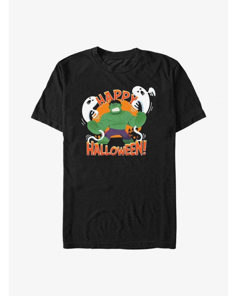 Marvel The Hulk Happy Halloween T-Shirt $10.76 T-Shirts
