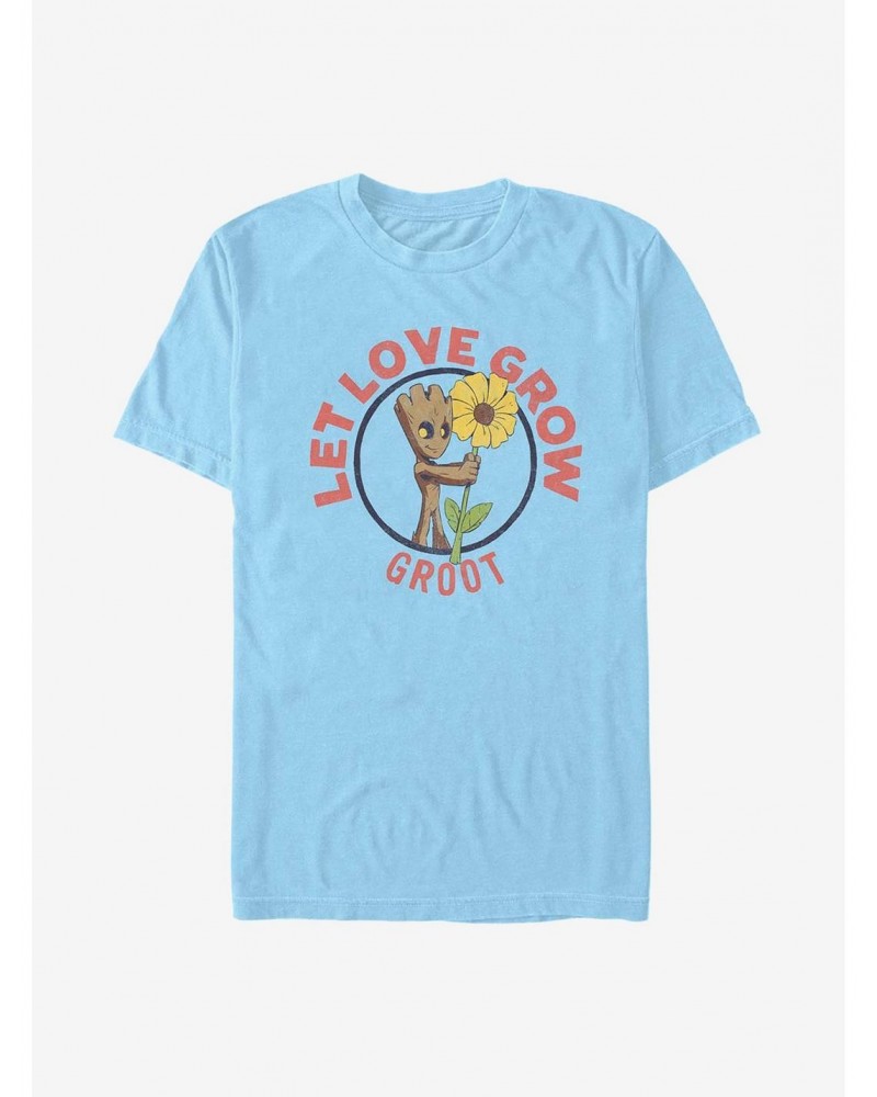 Marvel Guardians Of The Galaxy Let Love Grow T-Shirt $10.04 T-Shirts