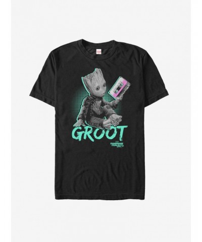 Marvel Guardians of Galaxy Vol. 2 Groot Mix Tape T-Shirt $11.71 T-Shirts