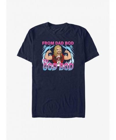 Marvel Thor: Love and Thunder Dad Bod To God Bod T-Shirt $10.04 T-Shirts