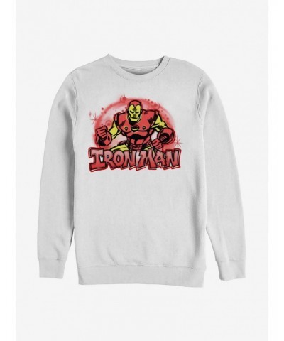 Marvel Iron Man Airbrushed Crew Sweatshirt $14.39 Sweatshirts