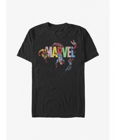 Marvel Avengers Logo Ensemble T-Shirt $7.41 T-Shirts