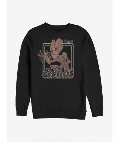 Marvel Guardians Of The Galaxy Thrifted Groot Sweatshirt $13.28 Sweatshirts
