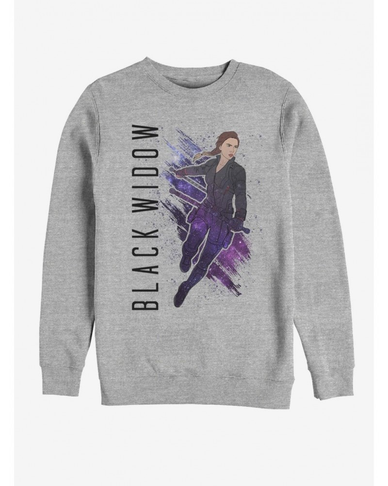 Marvel Avengers: Endgame Black Widow Painted Sweatshirt $17.34 Sweatshirts