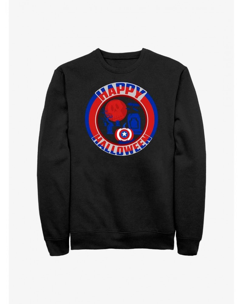 Marvel Captain America Happy Halloween Sweatshirt $11.81 Sweatshirts