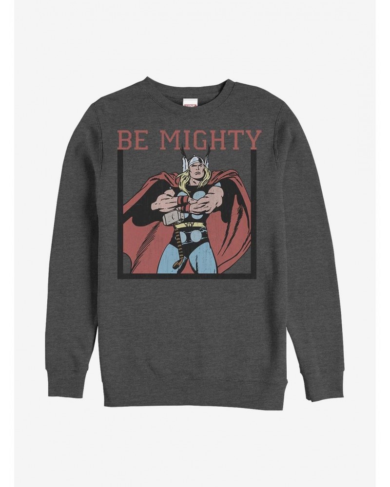 Marvel Thor Be Mighty Crew Sweatshirt $14.02 Sweatshirts