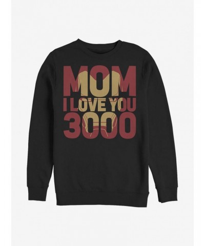 Marvel Iron Man Love You 3000 Crew Sweatshirt $17.71 Sweatshirts
