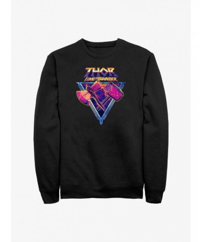Marvel Thor: Love and Thunder Mjolnir and Stormbreaker Sweatshirt $14.76 Sweatshirts