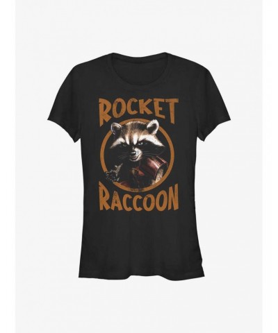Marvel Guardians of the Galaxy Rocket Raccoon Girls T-Shirt $12.45 T-Shirts