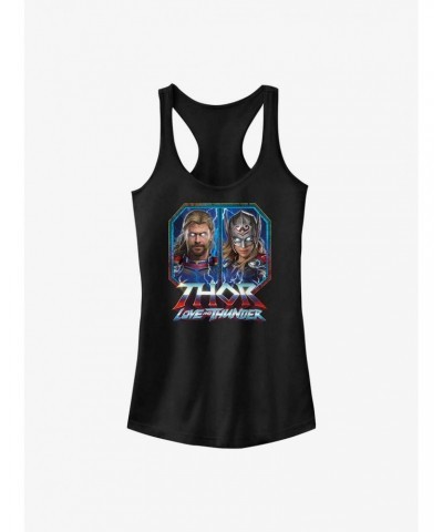 Marvel Thor: Love and Thunder Thor Portraits Box Up Girls Tank $7.72 Tanks