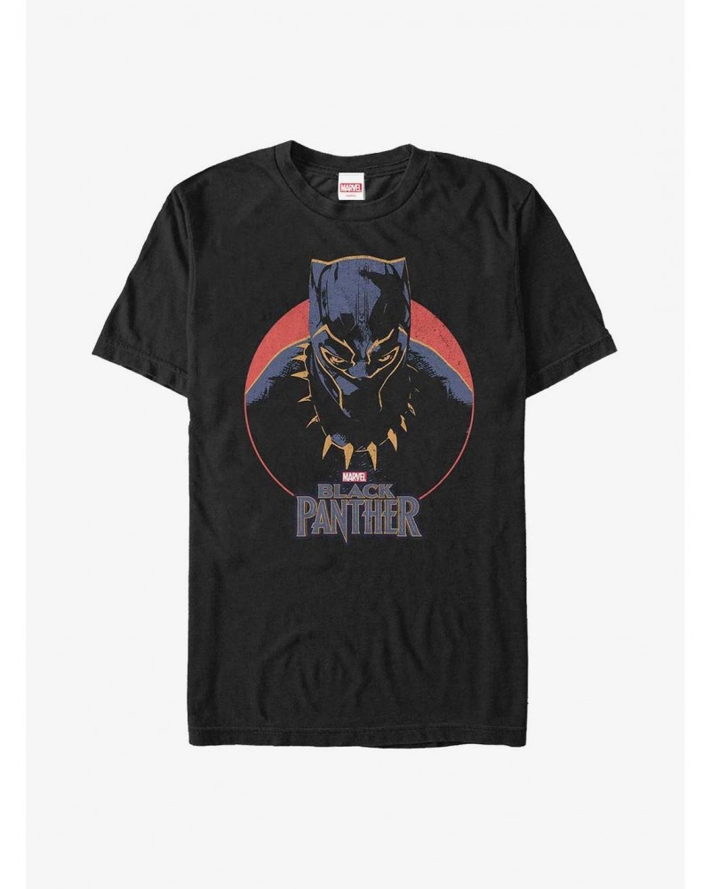 Marvel Black Panther Retro Portrait T-Shirt $9.56 T-Shirts