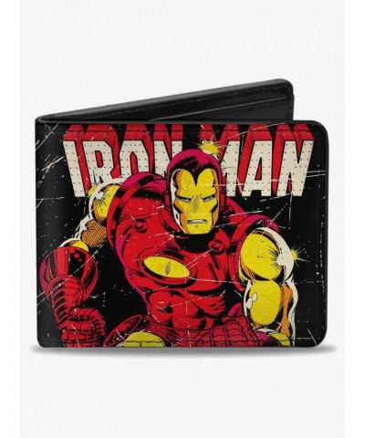 Marvel Iron Man Action Pose Body Blocks Bifold Wallet $10.24 Wallets