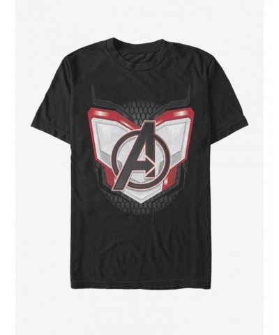 Marvel Avengers: Endgame Endgame Logo Armor T-Shirt $7.41 T-Shirts