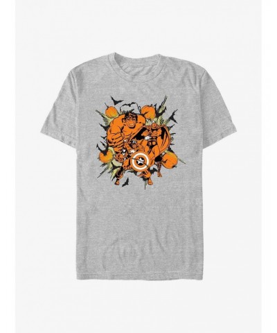 Marvel Captain America, Hulk & Thor Pumpkins T-Shirt $8.13 T-Shirts