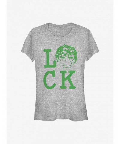 Marvel The Hulk Luck Girls T-Shirt $7.72 T-Shirts
