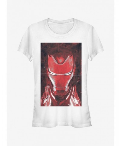Marvel Avengers: Endgame Red Iron Man Girls White T-Shirt $11.45 T-Shirts