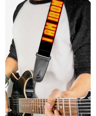 Marvel Iron Man Face Glow Guitar Strap $10.96 Guitar Straps