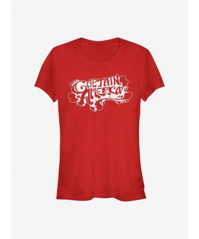 Marvel Captain America Vintage Captain America Girls T-Shirt $10.21 T-Shirts