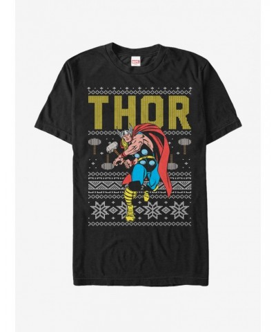Marvel Thor Ugly Christmas Sweater T-Shirt $10.52 T-Shirts