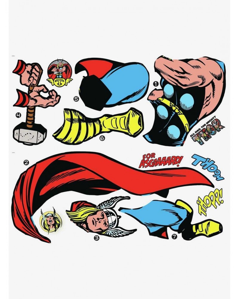 Marvel Thor Comic Giant Wall Decals $11.81 Decals