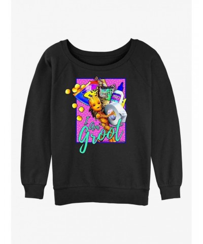 Marvel Guardians of the Galaxy Rad Groot Girls Slouchy Sweatshirt $14.02 Sweatshirts