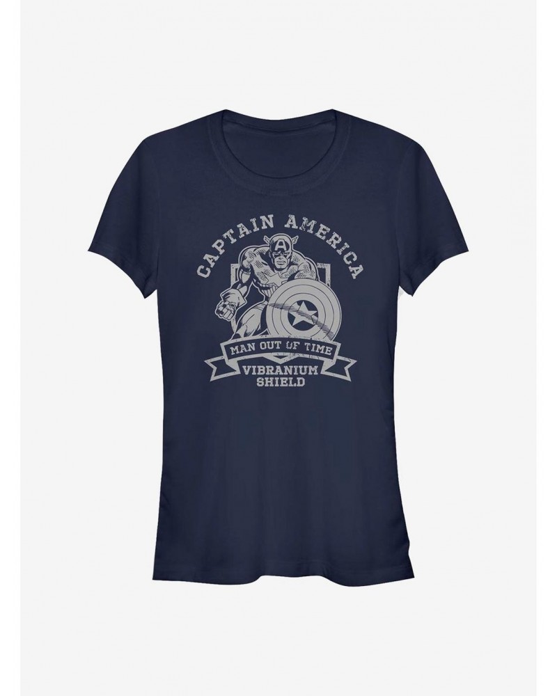 Marvel Captain America Vibranium Shield Girls T-Shirt $7.47 T-Shirts