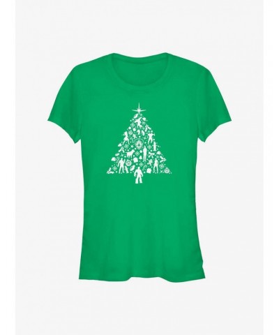 Marvel Guardians of the Galaxy Holiday Special Holiday Tree Girls T-Shirt $9.21 T-Shirts
