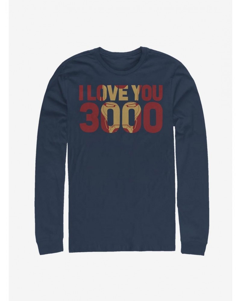 Marvel Avengers: Endgame Iron Man Love You 3000 Long-Sleeve T-Shirt $11.84 T-Shirts