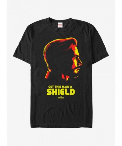 Marvel Avengers: Infinity War Get Captain America a Shield T-Shirt $11.95 T-Shirts