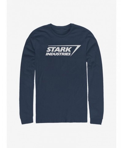 Marvel Iron Man Stark Logo Long-Sleeve T-Shirt $10.53 T-Shirts