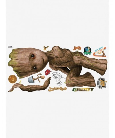 Marvel Guardians of the Galaxy Groot Peel And Stick Giant Wall Decals $6.37 Decals