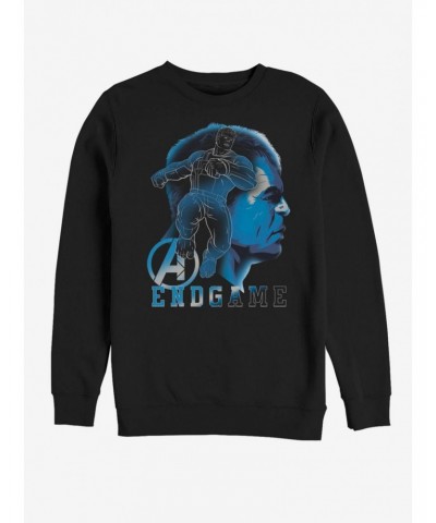 Marvel Avengers: Endgame Hulk Endgame Silhouette Sweatshirt $11.81 Sweatshirts