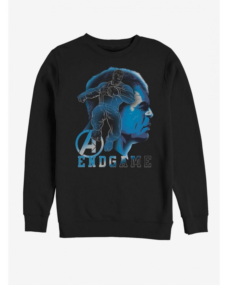 Marvel Avengers: Endgame Hulk Endgame Silhouette Sweatshirt $11.81 Sweatshirts