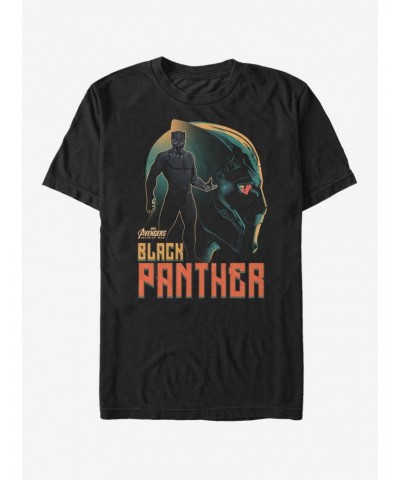 Marvel Avengers: Infinity War Black Panther View T-Shirt $9.56 T-Shirts