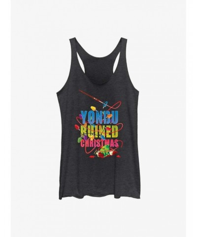 Marvel Guardians of the Galaxy Holiday Special Yondu Ruined Christmas Girls Tank $7.77 Tanks