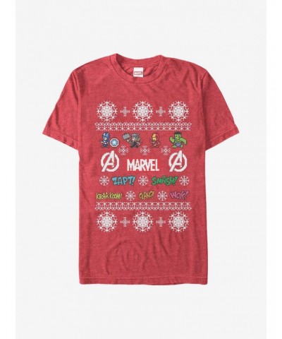 Marvel Avengers Pixel Holiday T-Shirt $8.84 T-Shirts