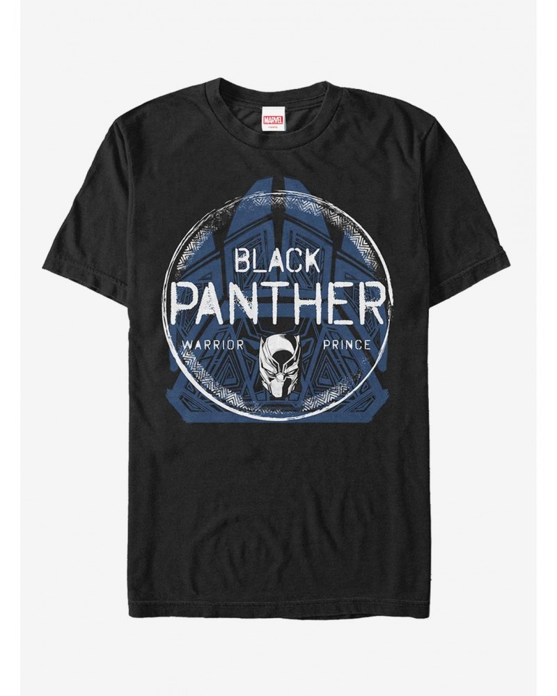 Marvel Black Panther Warrior Prince Pattern T-Shirt $10.28 T-Shirts