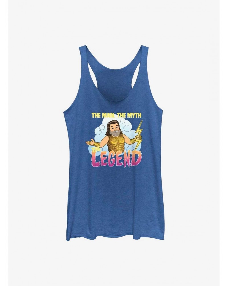 Marvel Thor: Love and Thunder Zeus Man Myth Legend Girls Tank $11.40 Tanks