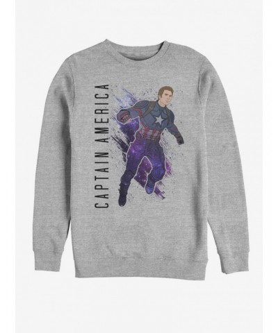 Marvel Avengers: Endgame Captain America Painted Sweatshirt $16.61 Sweatshirts